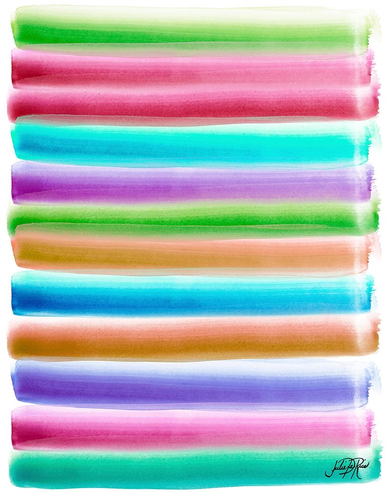 Colorful Stripes Pattern I art print by Julie DeRice for $57.95 CAD