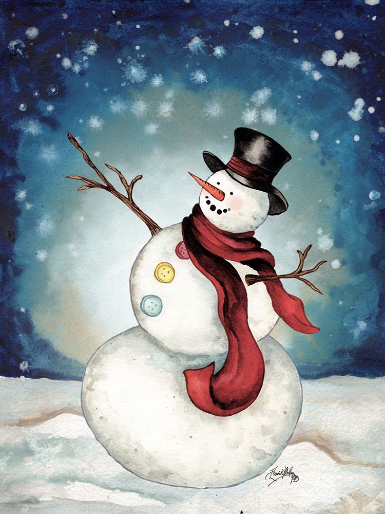 Snowman Cheers II art print by Elizabeth Medley for $57.95 CAD
