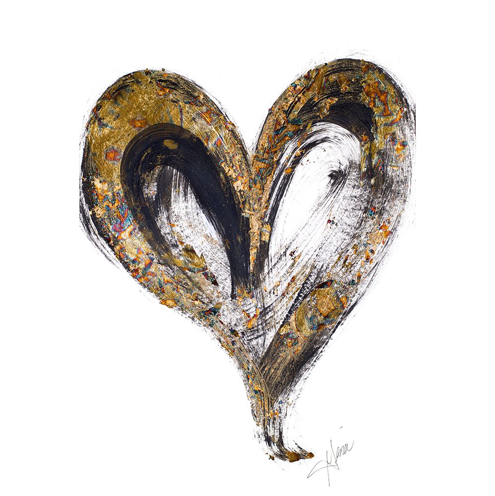 Heart Noir Strokes art print by Gina Ritter for $57.95 CAD
