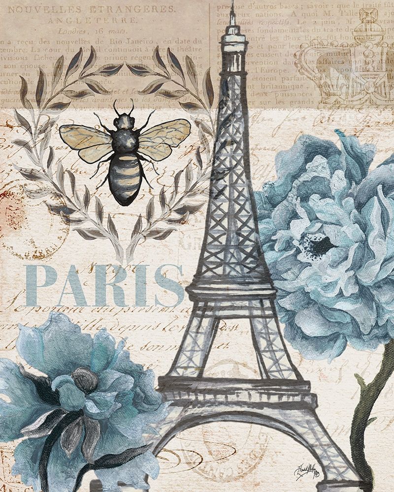 Paris Bee I art print by Elizabeth Medley for $57.95 CAD