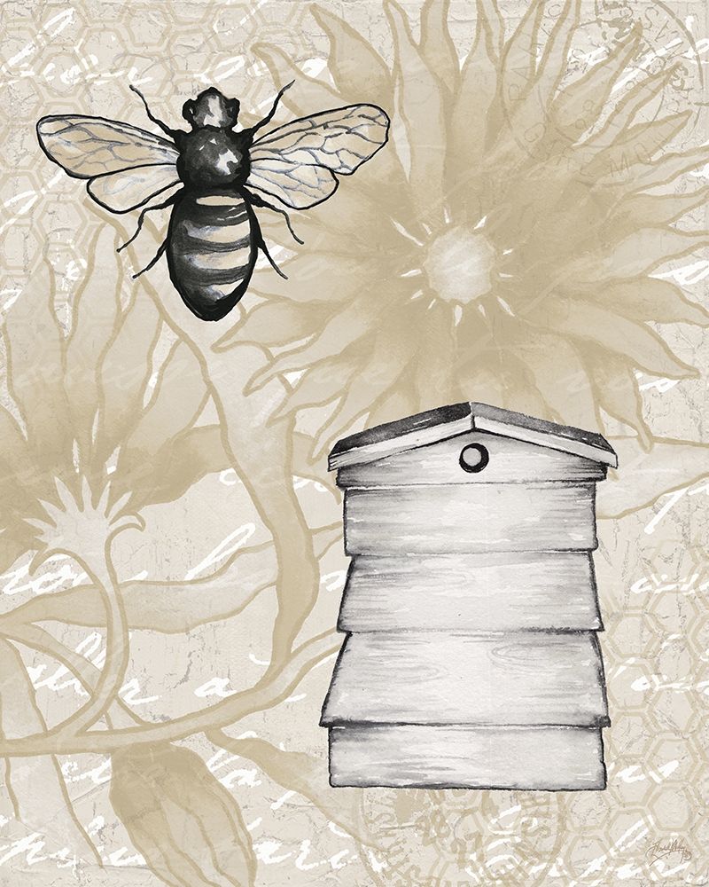 Bee Hives II art print by Elizabeth Medley for $57.95 CAD