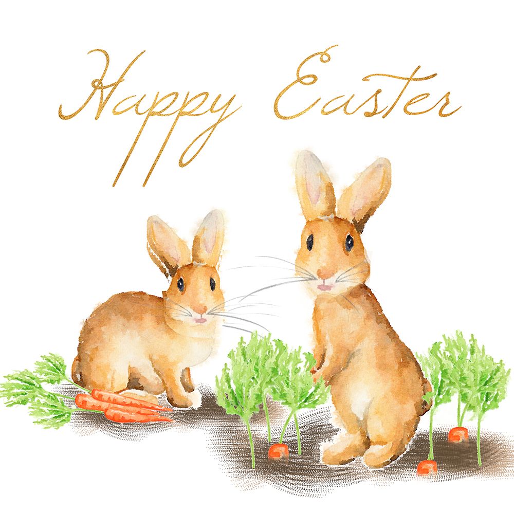 Happy Easter Spring Bunny I art print by Andi Metz for $57.95 CAD