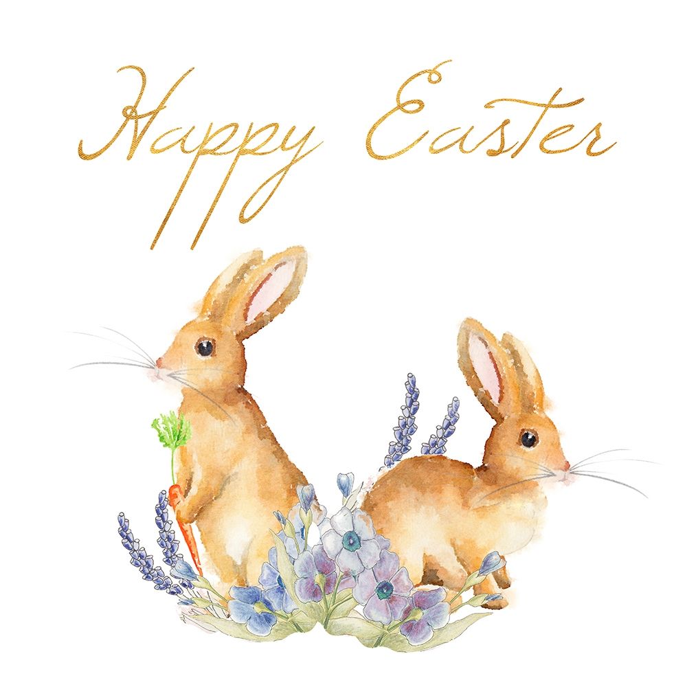 Happy Easter Spring Bunny II art print by Andi Metz for $57.95 CAD