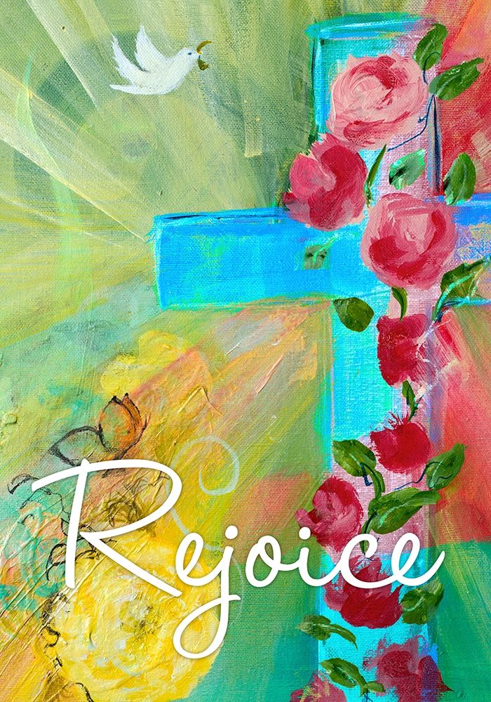 Rejoice Cross art print by Robin Maria for $57.95 CAD