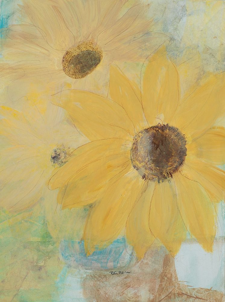 Big Sunflowers art print by Robin Maria for $57.95 CAD