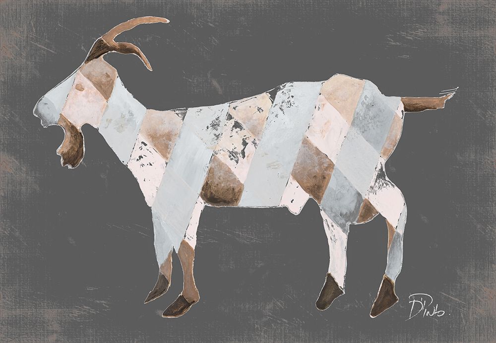 Rustic Plaid Goat art print by Patricia Pinto for $57.95 CAD