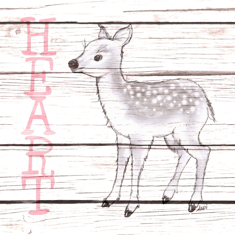 Deer Heart art print by Andi Metz for $57.95 CAD