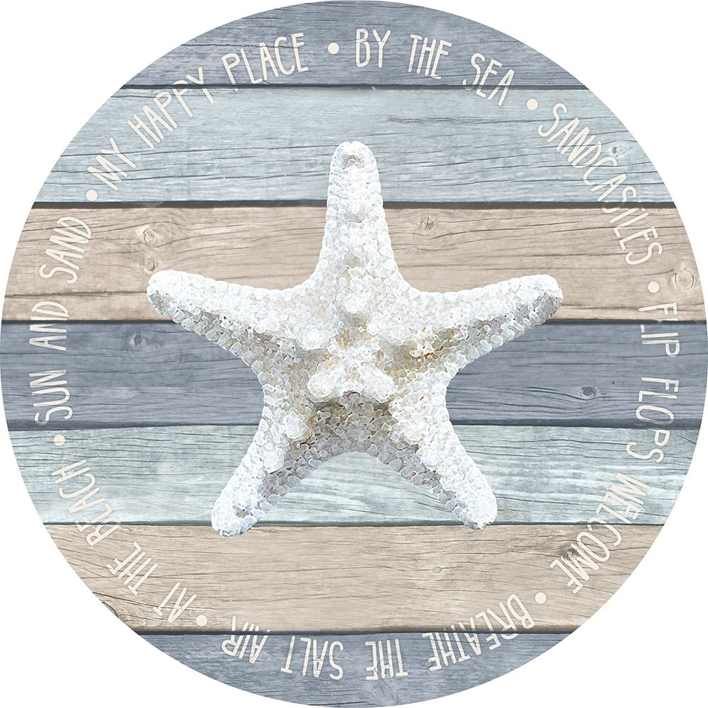 By the Sea Starfish Circle art print by Andi Metz for $57.95 CAD