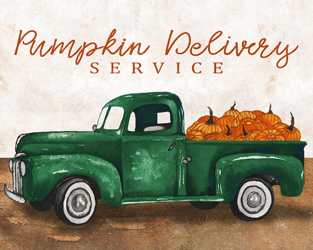 Pumpkin Delivery Service art print by Elizabeth Medley for $57.95 CAD