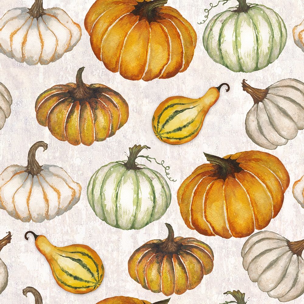 Pumpkin Pattern art print by Elizabeth Medley for $57.95 CAD
