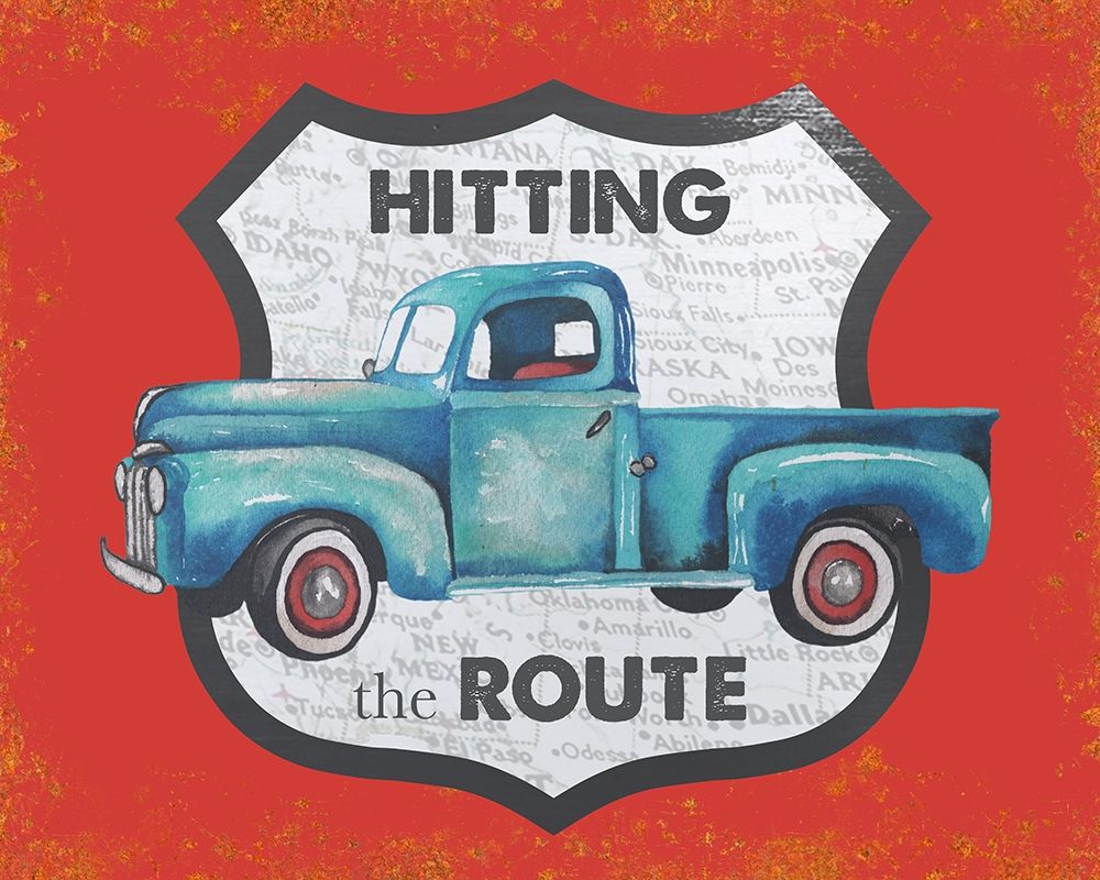 Hitting the Route in Red art print by Elizabeth Medley for $57.95 CAD