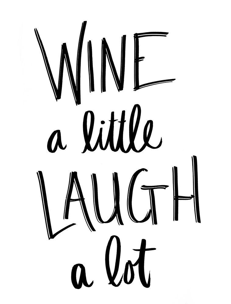 Wine and Laugh art print by SD Graphics Studio for $57.95 CAD