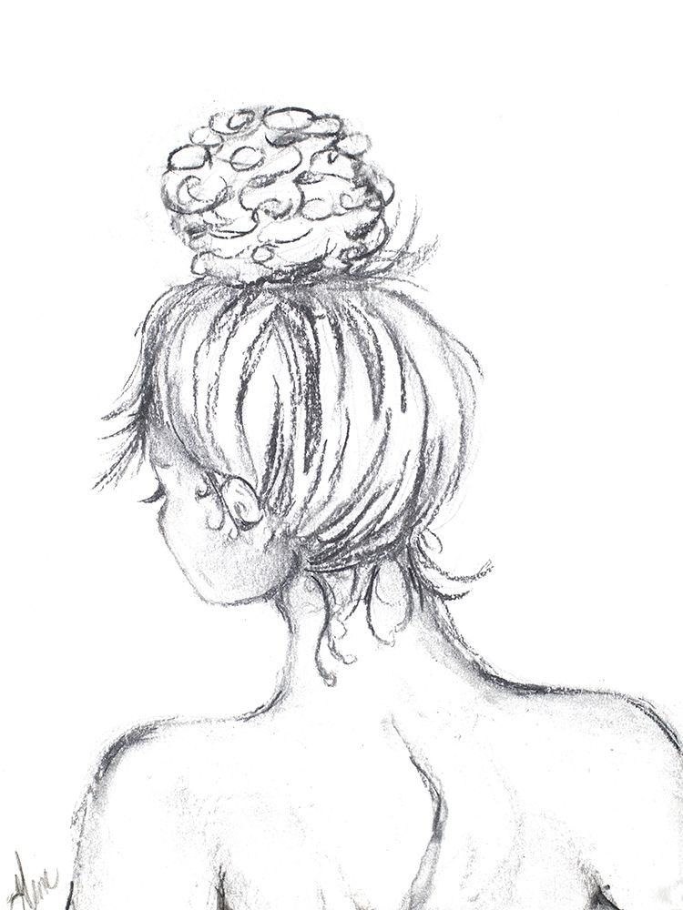 Messy Bun I art print by Gina Ritter for $57.95 CAD