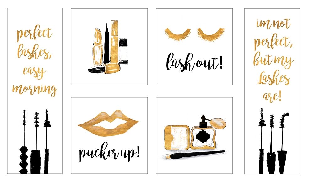 Makeup Quotes II art print by Gina Ritter for $57.95 CAD