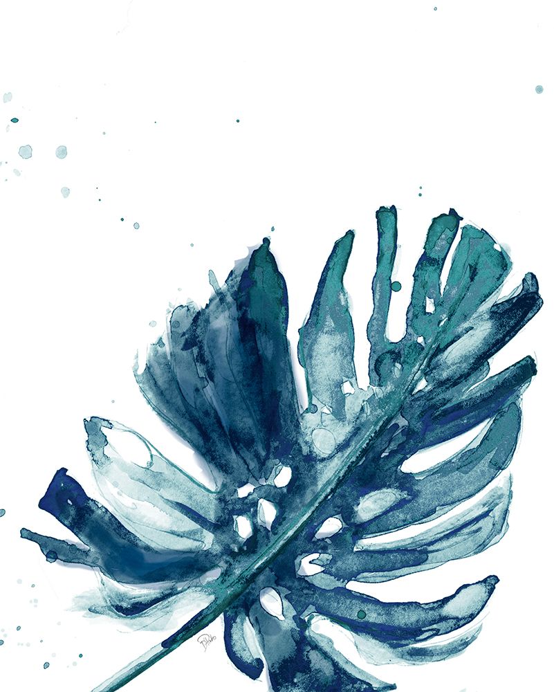 Teal Palm Frond I art print by Patricia Pinto for $57.95 CAD