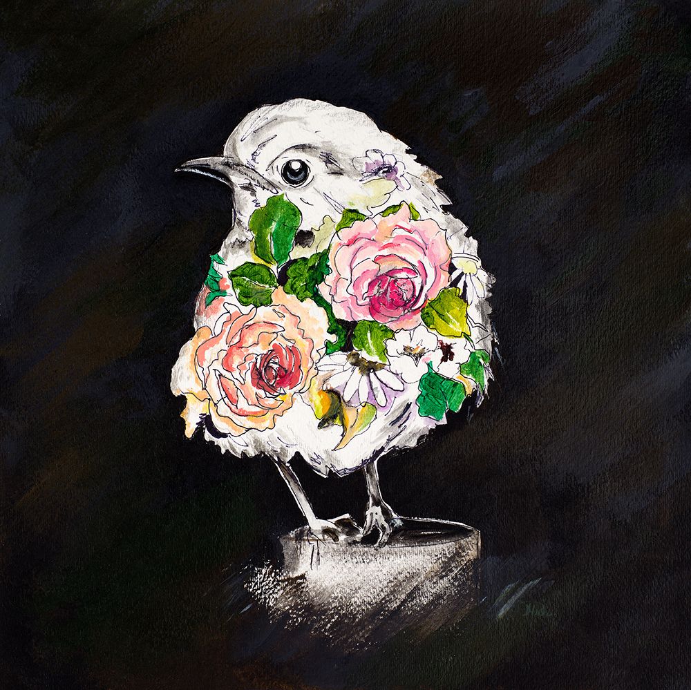 The Floral Bird I art print by Patricia Pinto for $57.95 CAD