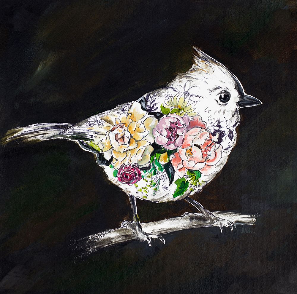 The Floral Bird II art print by Patricia Pinto for $57.95 CAD