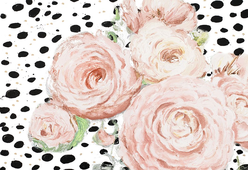 Soft Romance on Black Dots art print by Patricia Pinto for $57.95 CAD