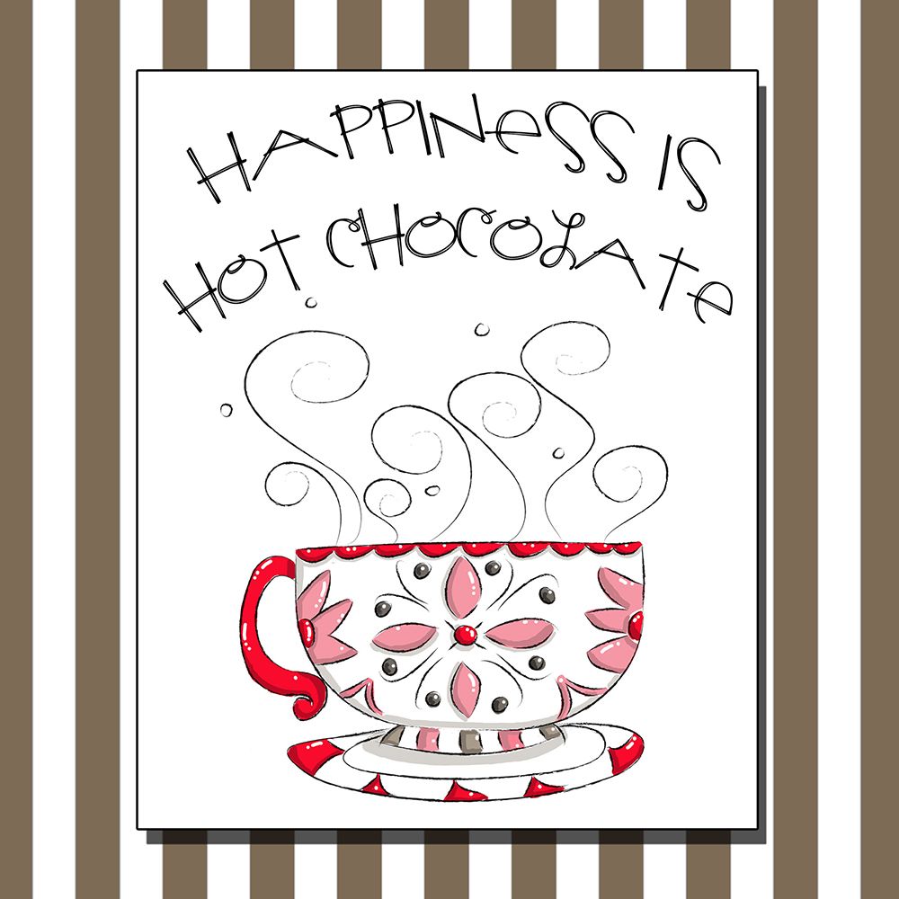 Hot Chocolate Happiness art print by Deidre Mosher for $57.95 CAD
