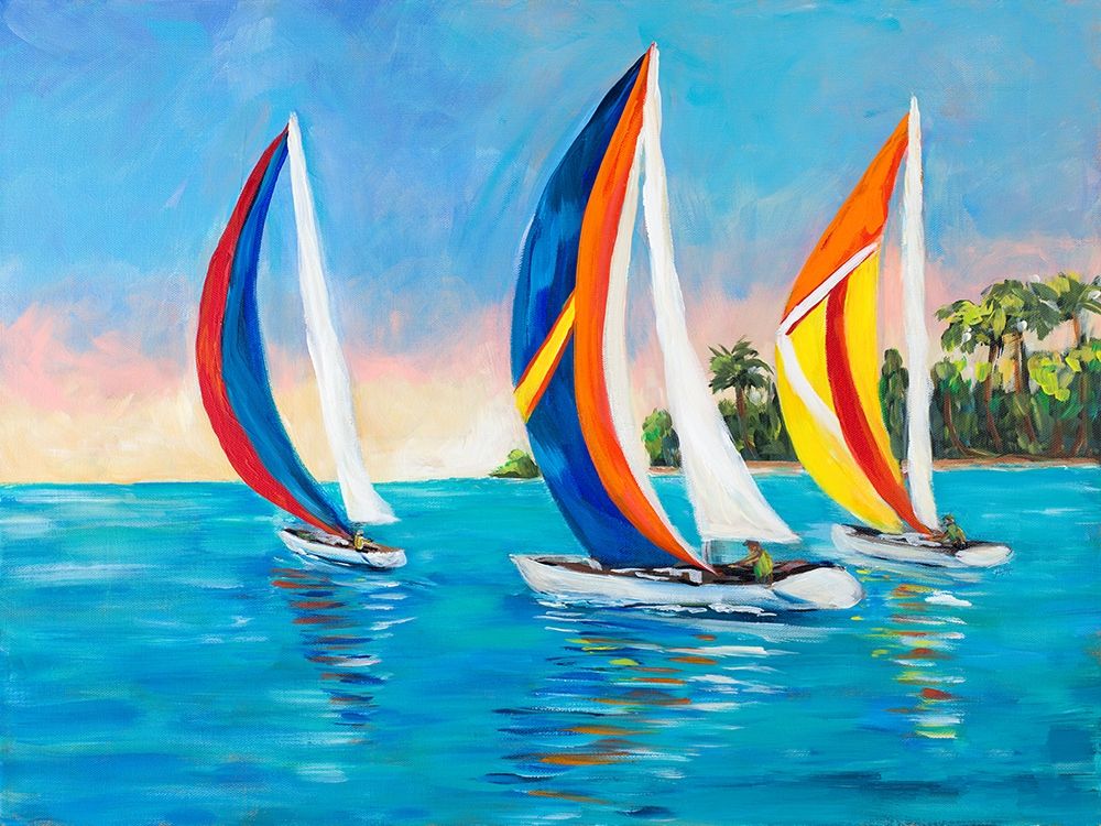 Morning Sails I art print by Julie DeRice for $57.95 CAD