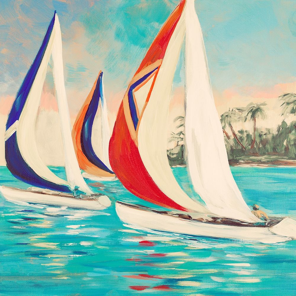 Sunset Sails II art print by Julie DeRice for $57.95 CAD