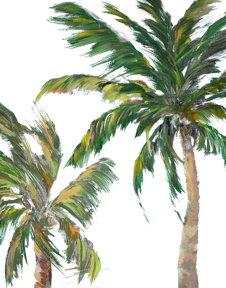 Tropical Trees on White II art print by Julie DeRice for $57.95 CAD