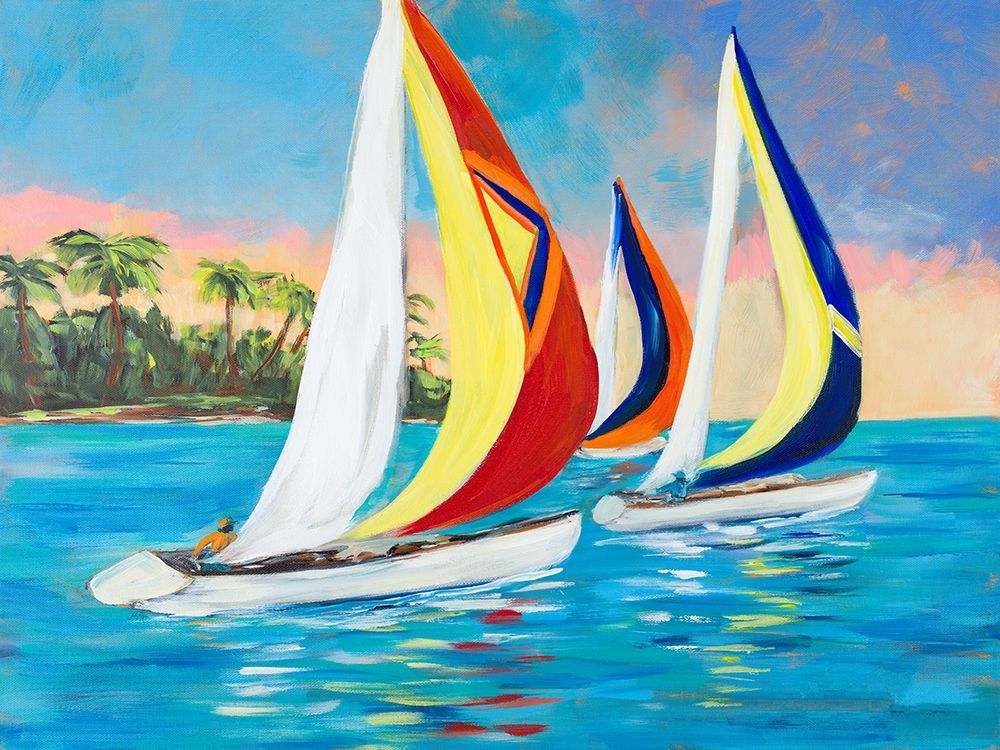 Morning Sails II art print by Julie DeRice for $57.95 CAD