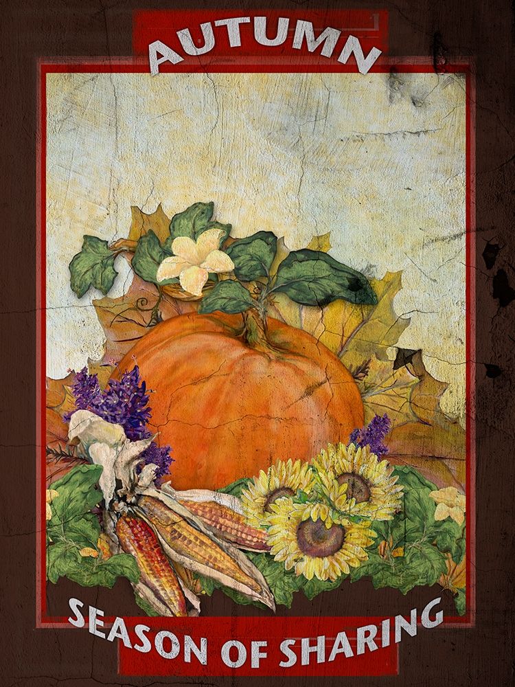Autumn Season of Sharing art print by Diannart for $57.95 CAD