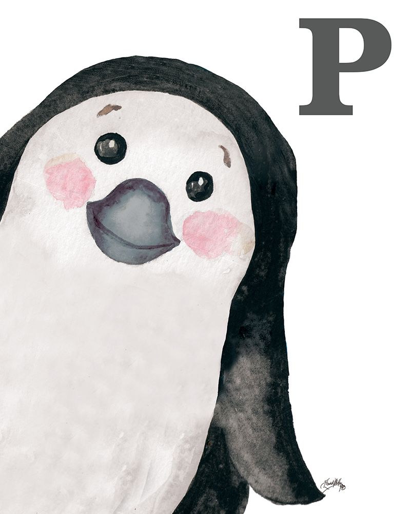 P is for Penguin art print by Elizabeth Medley for $57.95 CAD