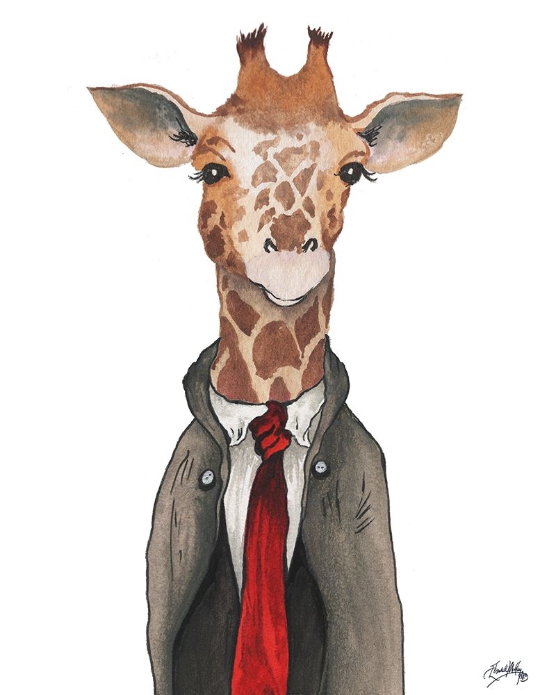 Gentleman Giraffe art print by Elizabeth Medley for $57.95 CAD