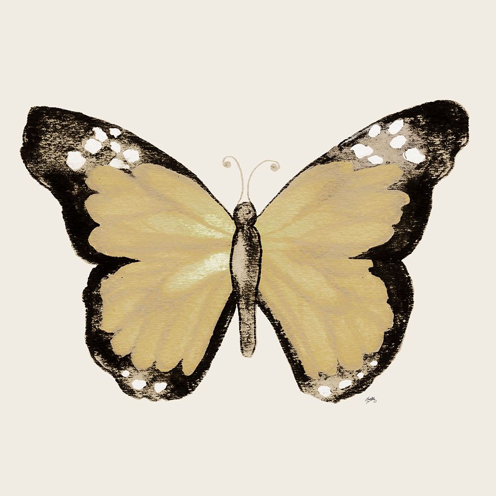 Butterfly of Gold III art print by Elizabeth Medley for $57.95 CAD