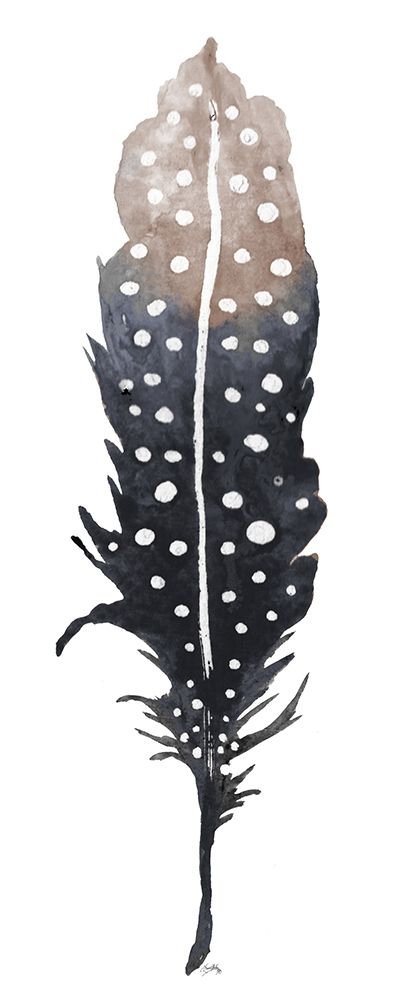 Dark Feather with Spots art print by Elizabeth Medley for $57.95 CAD