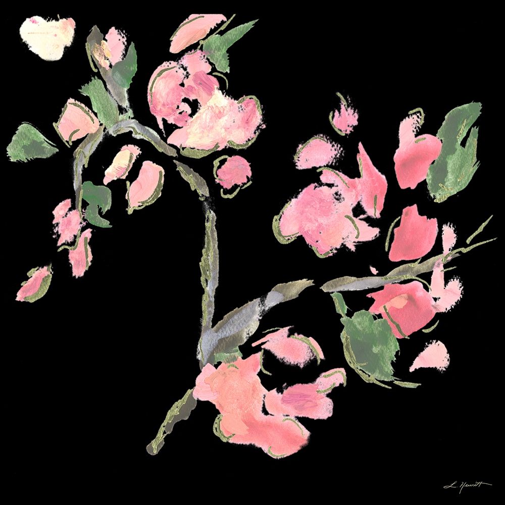 Dark Evening Floral II art print by L. Hewitt for $57.95 CAD