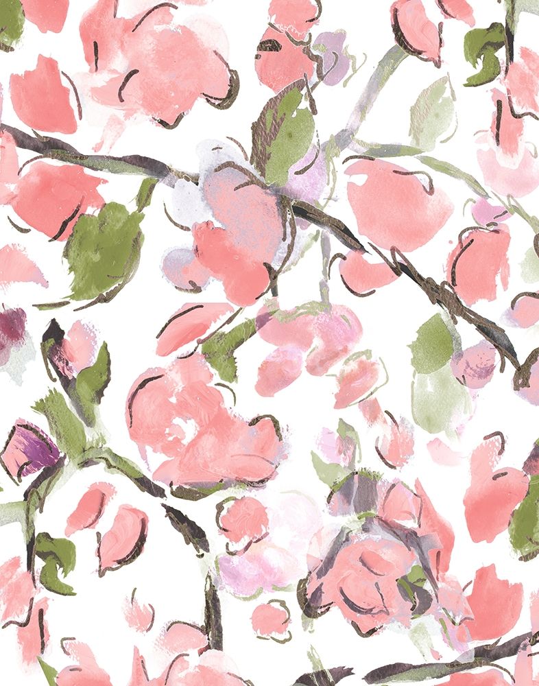 Spring Floral In Pink art print by L. Hewitt for $57.95 CAD