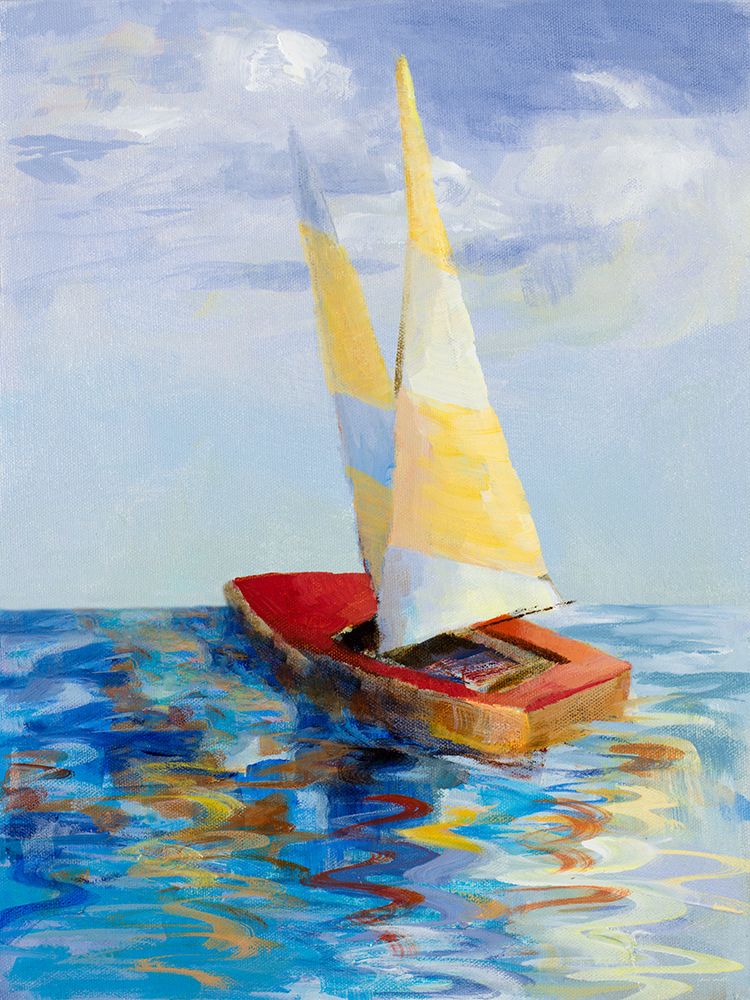 Red Sailboat art print by Lanie Loreth for $57.95 CAD