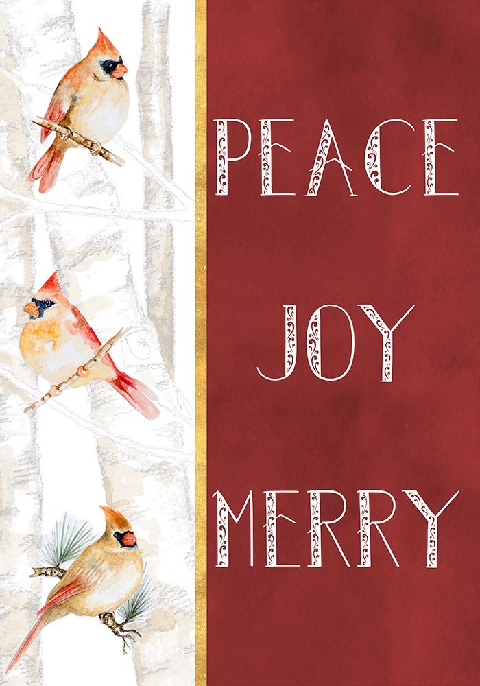 Peace Joy Merry art print by Janice Gaynor for $57.95 CAD