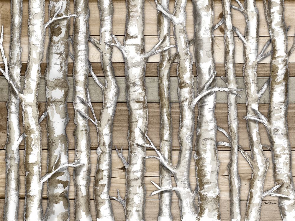 Light Birch Forest art print by Janice Gaynor for $57.95 CAD