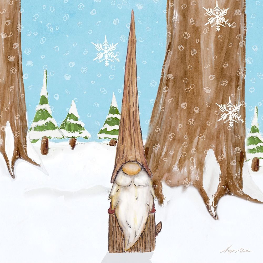 Winter Gnome III art print by Hugo Edwins for $57.95 CAD