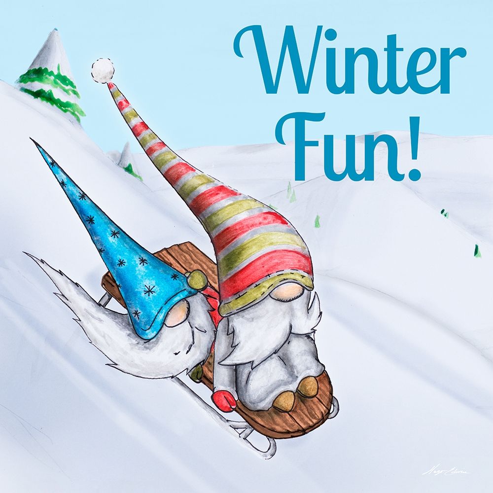 Winter Fun! art print by Hugo Edwins for $57.95 CAD