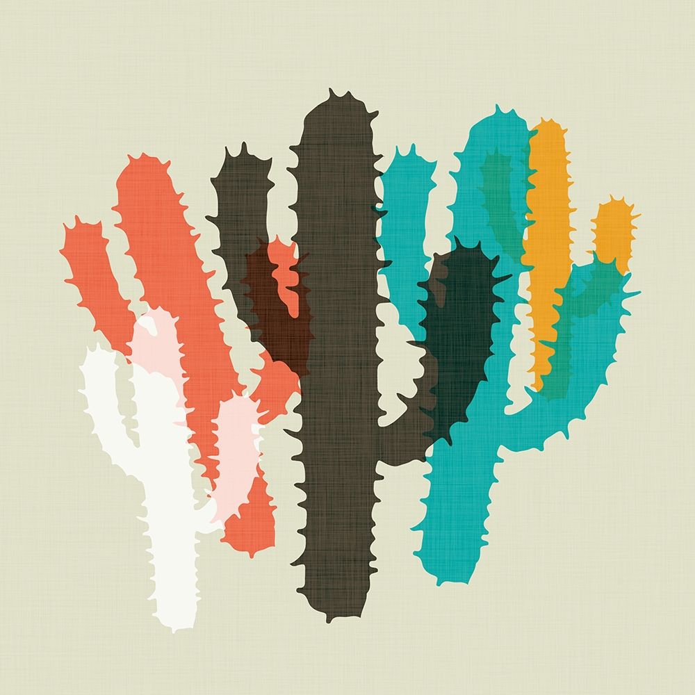 Modern Cacti II art print by SD Graphics Studio for $57.95 CAD