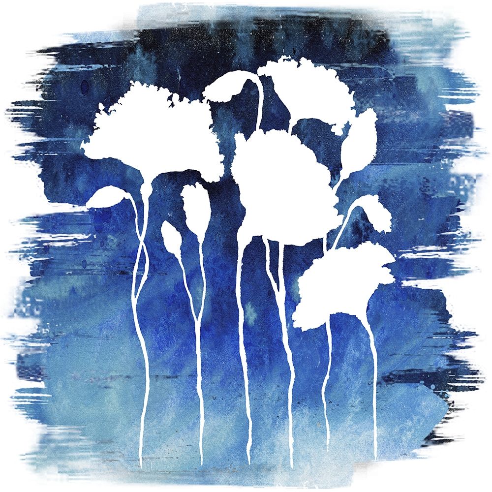 Florals on Blue Hue II art print by Elizabeth Medley for $57.95 CAD