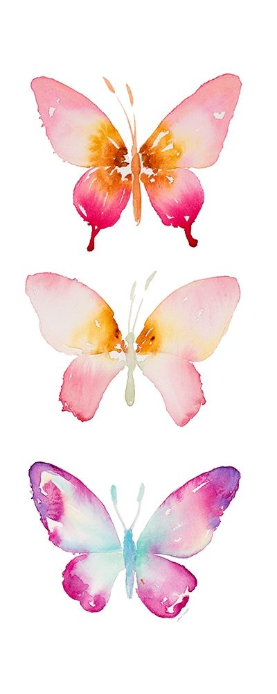 Watercolor Butterflies Panel I art print by Lanie Loreth for $57.95 CAD