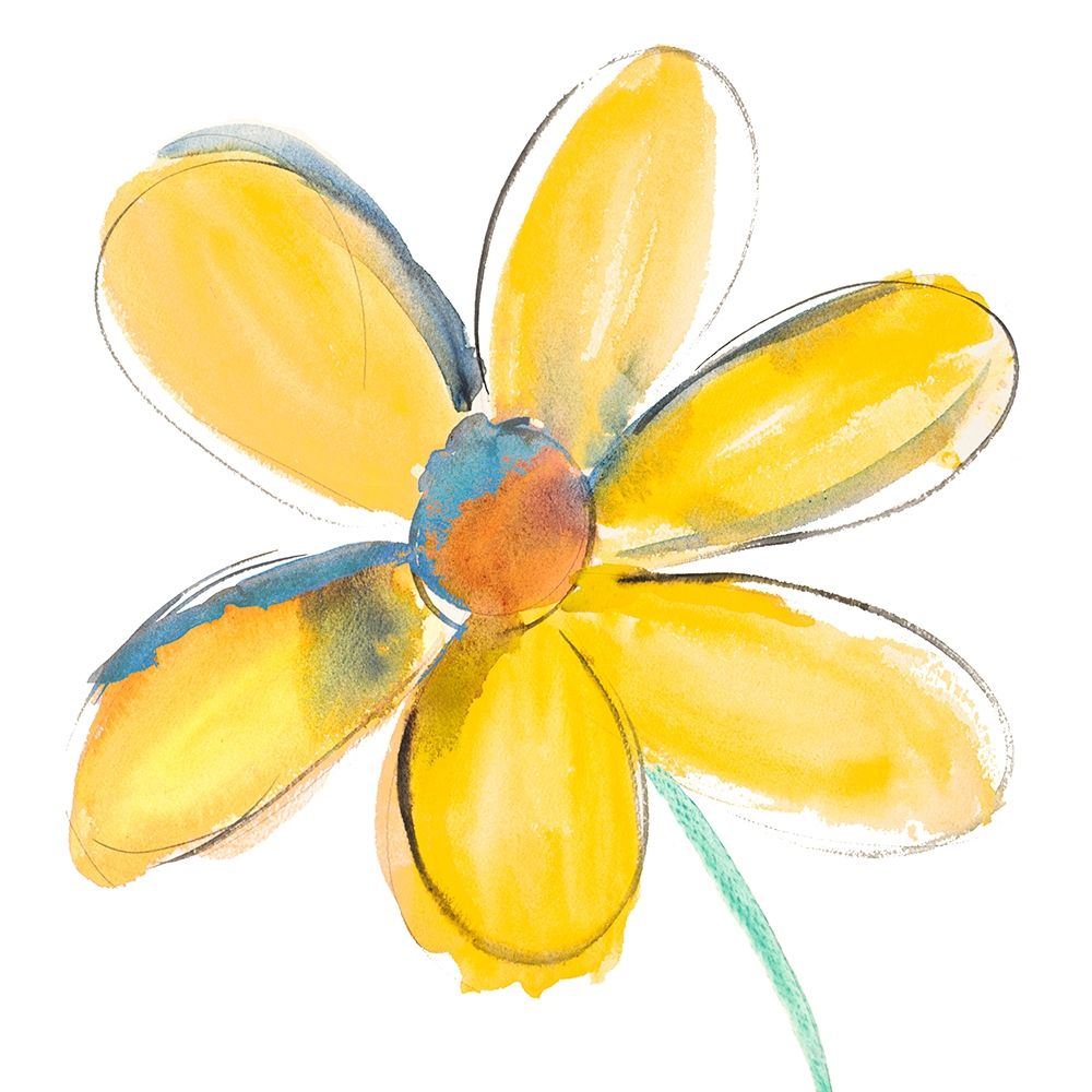 Yellow Summer Daisy art print by Susan Bryant for $57.95 CAD