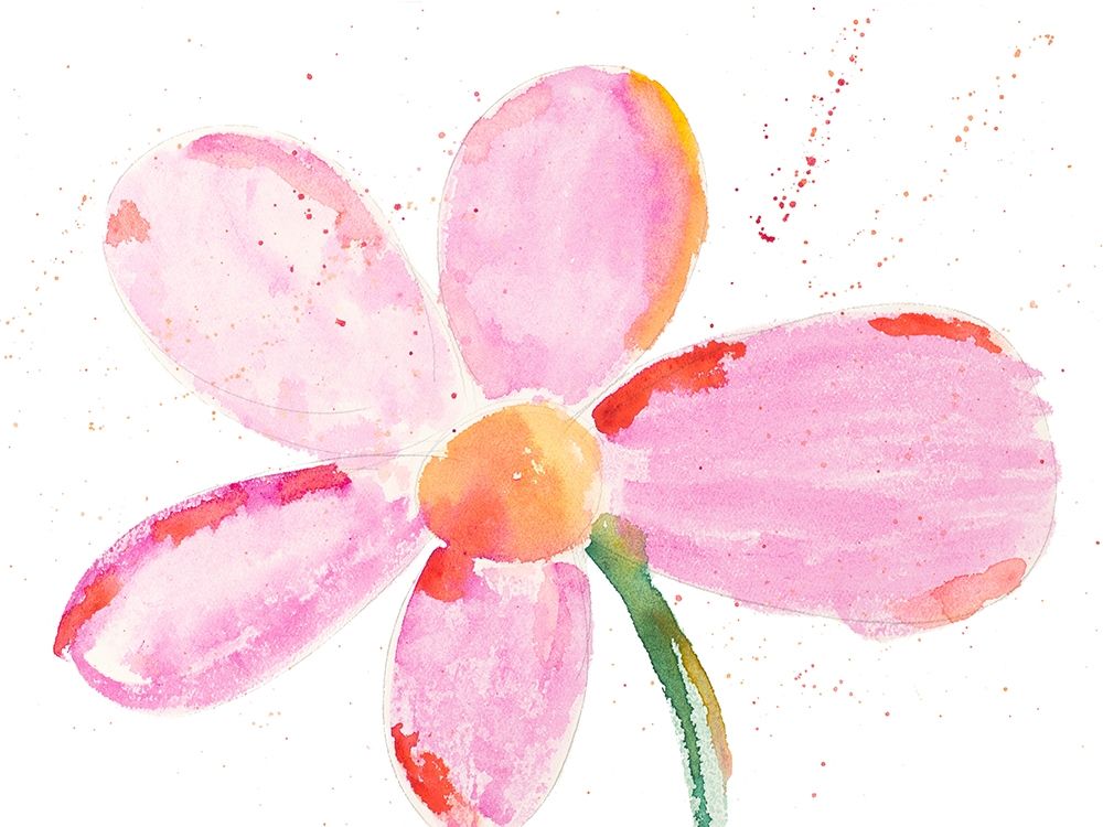 Bubbly Pink Daisy art print by Susan Bryant for $57.95 CAD