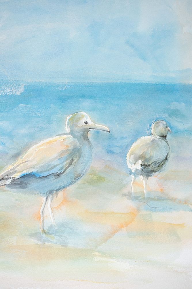 Wading Seagulls art print by Diannart for $57.95 CAD