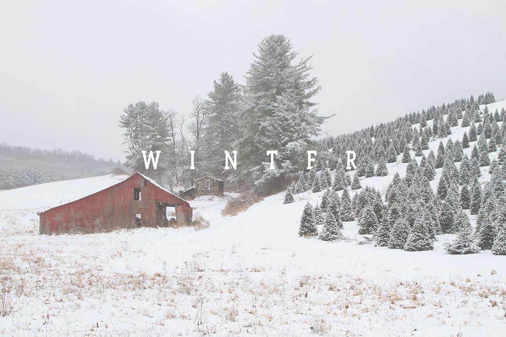 Winter Barn Scene art print by Kathy Mansfield for $57.95 CAD