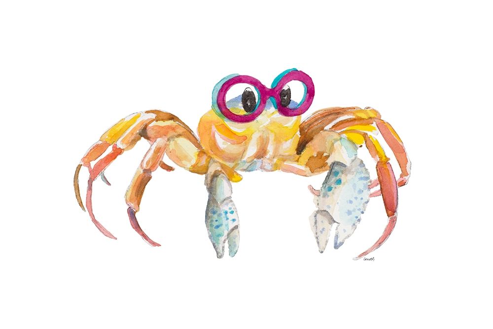Crab With Glasses art print by Lanie Loreth for $57.95 CAD