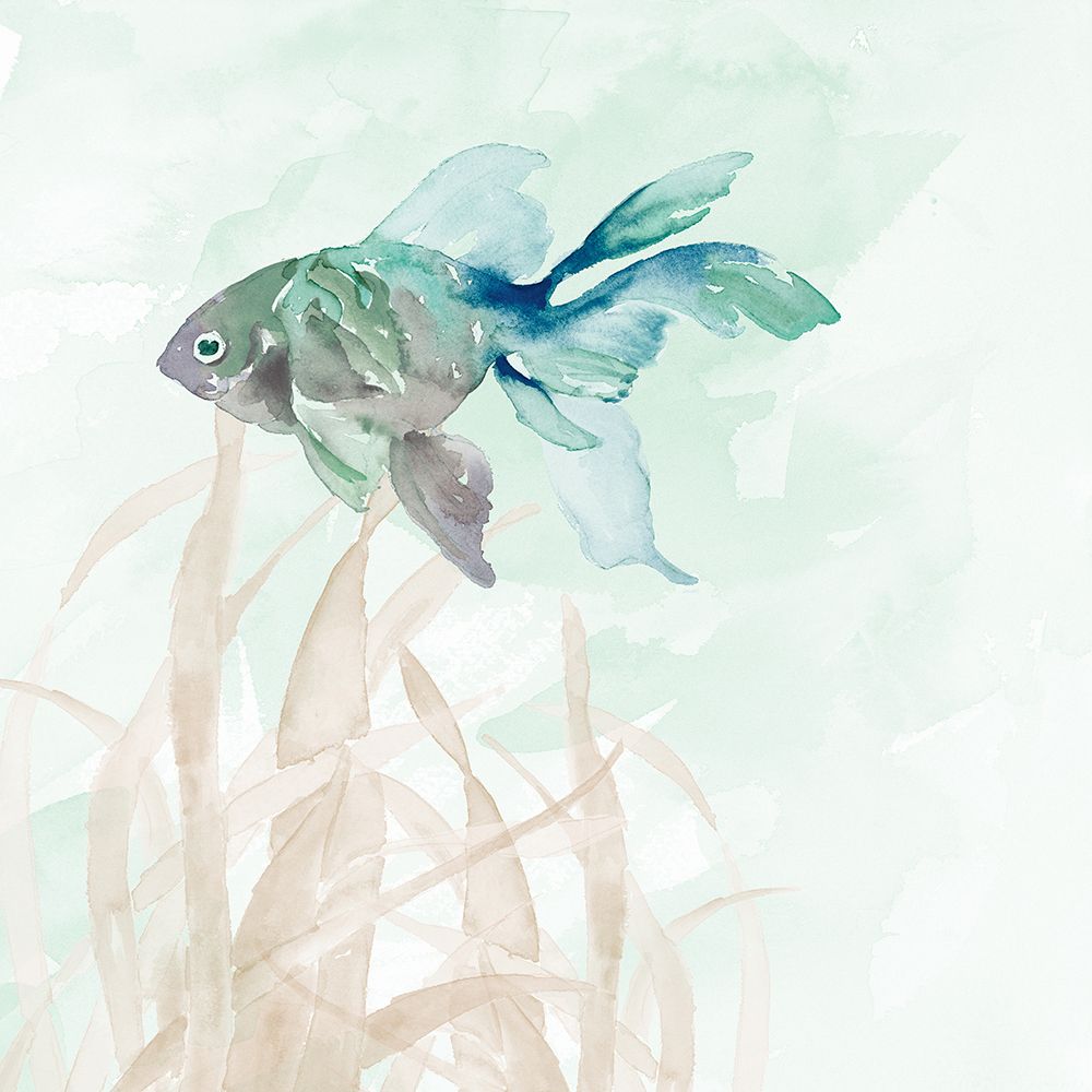 Aqua Marine Life I art print by Lanie Loreth for $57.95 CAD