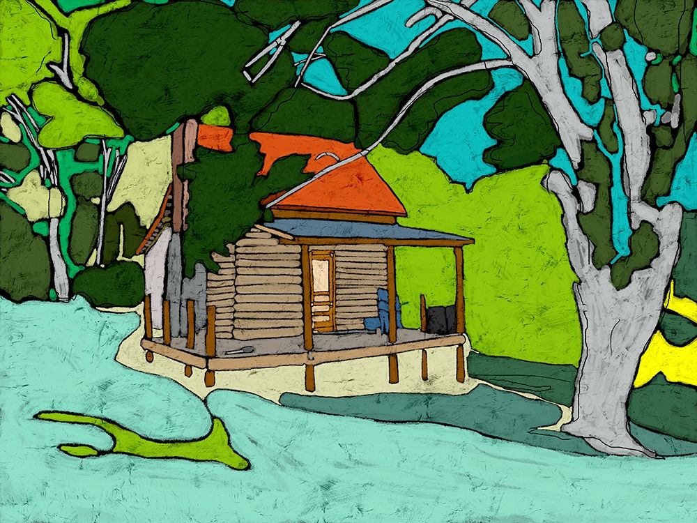 Cabin in the Woods art print by Ynon Mabat for $57.95 CAD