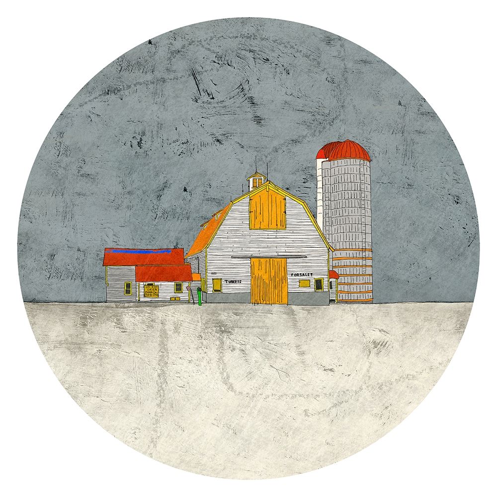 Barn and Silo art print by Ynon Mabat for $57.95 CAD